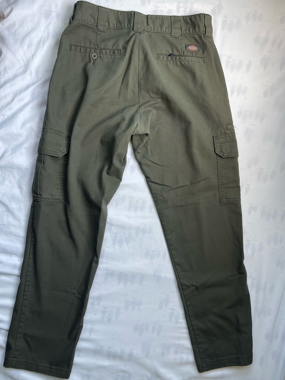 Dickies Men's Olive Green Cargo Work Pants - Picture 3 of 10